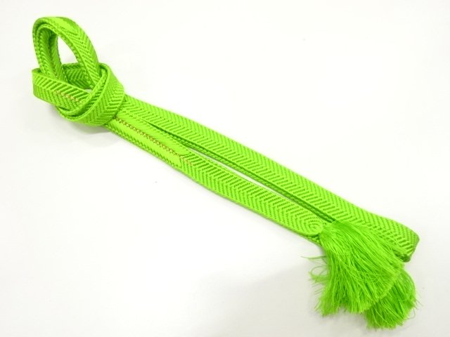 JAPANESE KIMONO / HANDTIED OBIJIME CORD 